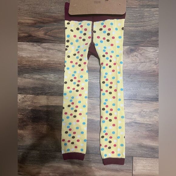 4/$25 Lazy One leggings bird graphic polka dot pull on size 4t fall winter cute - Picture 3 of 4